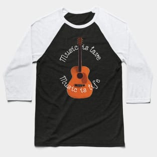 Music is Love Music is Life Baseball T-Shirt